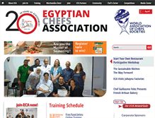 Tablet Screenshot of egyptchefs.com